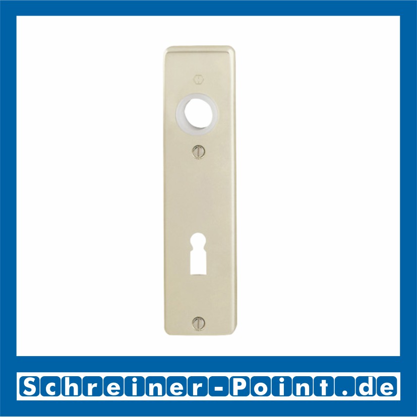 Hoppe Kurzschild 202KP Aluminium F2 Neusilber BB